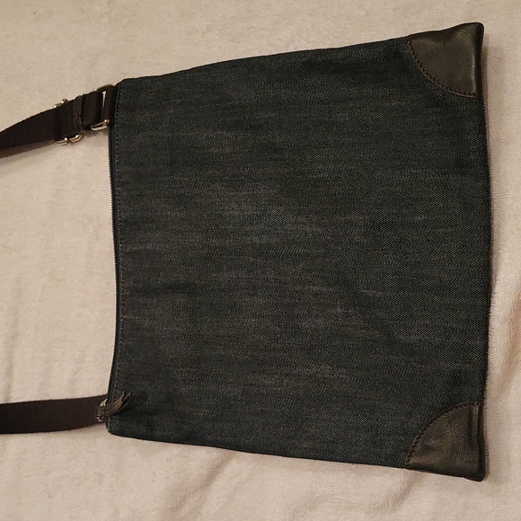 Dark Denim Fendi Flat Adjustable Strap Shoulder Bag - Picture 8 of 14